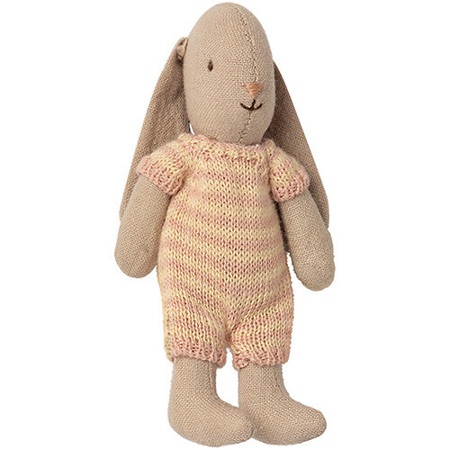 maileg knuffelkonijn bunny in romper - micro - 11 cm - assorti | 16-1022-00 | 3