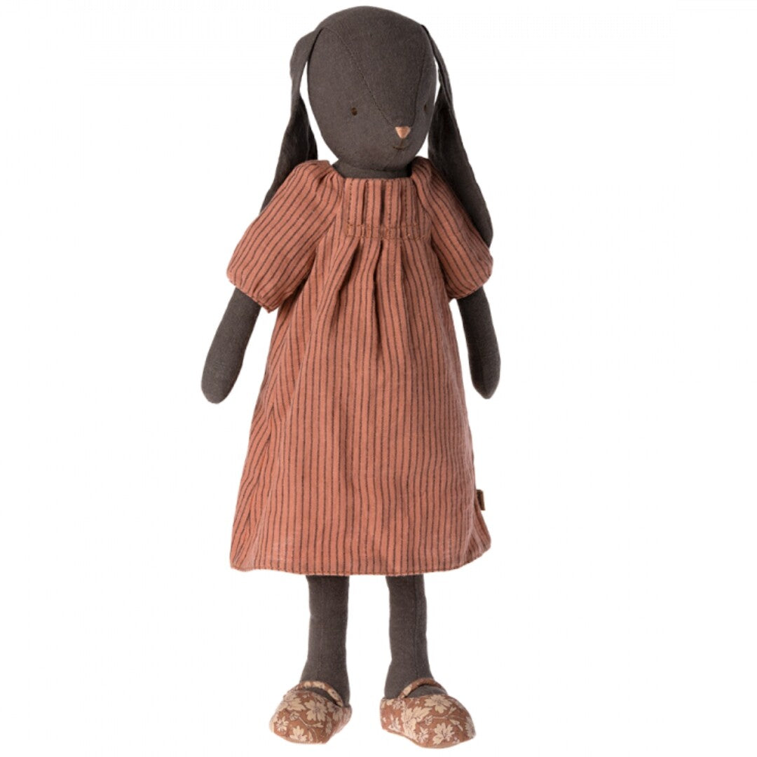 maileg knuffelkonijn gestreepte jurk en schoenen - maat 3 - 42 cm | 16-3304-00 | 0