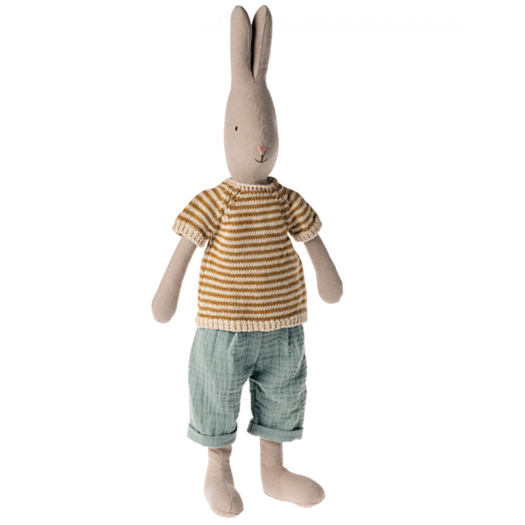 maileg knuffelkonijn met gebreid shirt - maat 3 - 49 cm | 16-4320-00 | 0