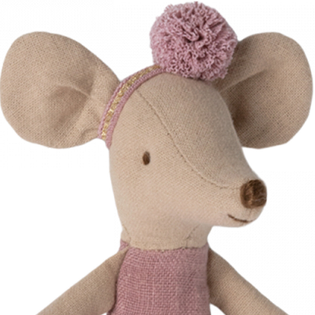 maileg knuffelmuis grote zus ballerina - heather - 13 cm | 17-3213-00 | 1