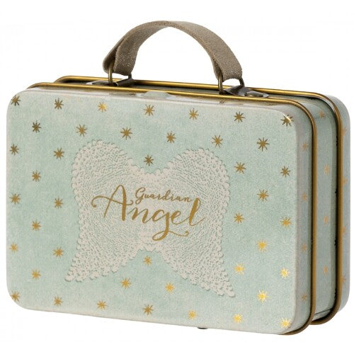 maileg knuffelmuis kleine zus in koffertje angel - 11 cm | 17-2700-00 | 2