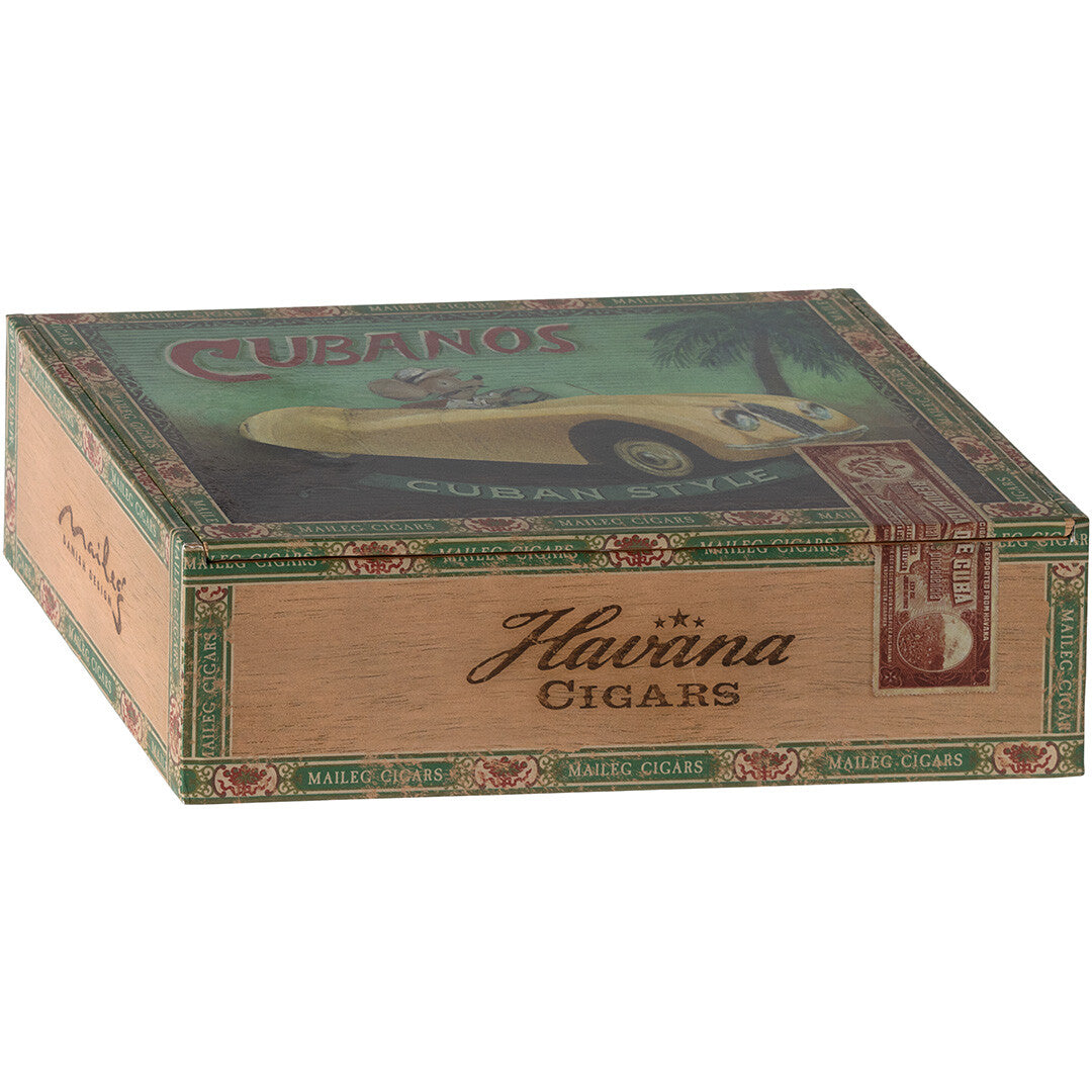 maileg knuffelmuis opa en oma in sigarendoosje - 17 cm | 17-3303-00 | 3