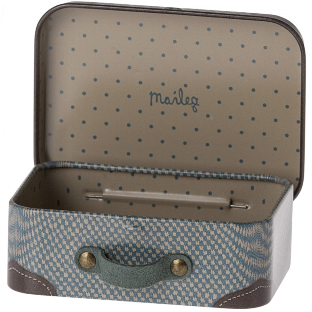 maileg koffertje travel blue- 7,5 cm  | 11-4102-02 | 1
