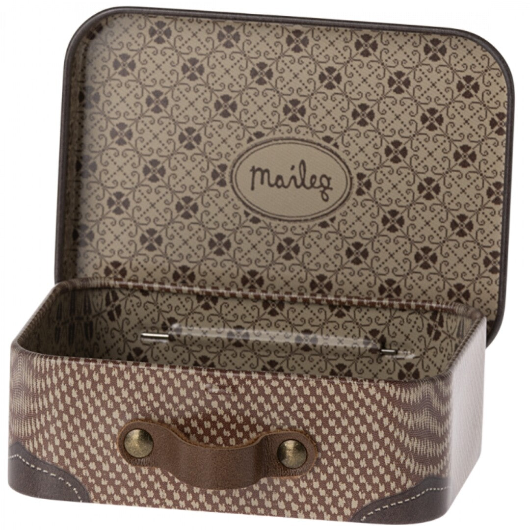 maileg koffertje travel brown - 7,5 cm  | 11-4102-03 | 1
