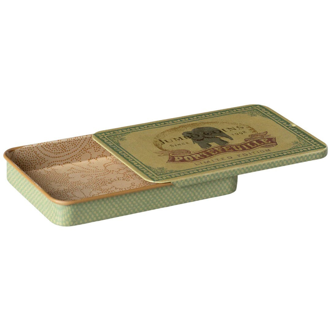 maileg metalen doos met schuifdeksel - jumbo coins | 19-4604-00 | 1
