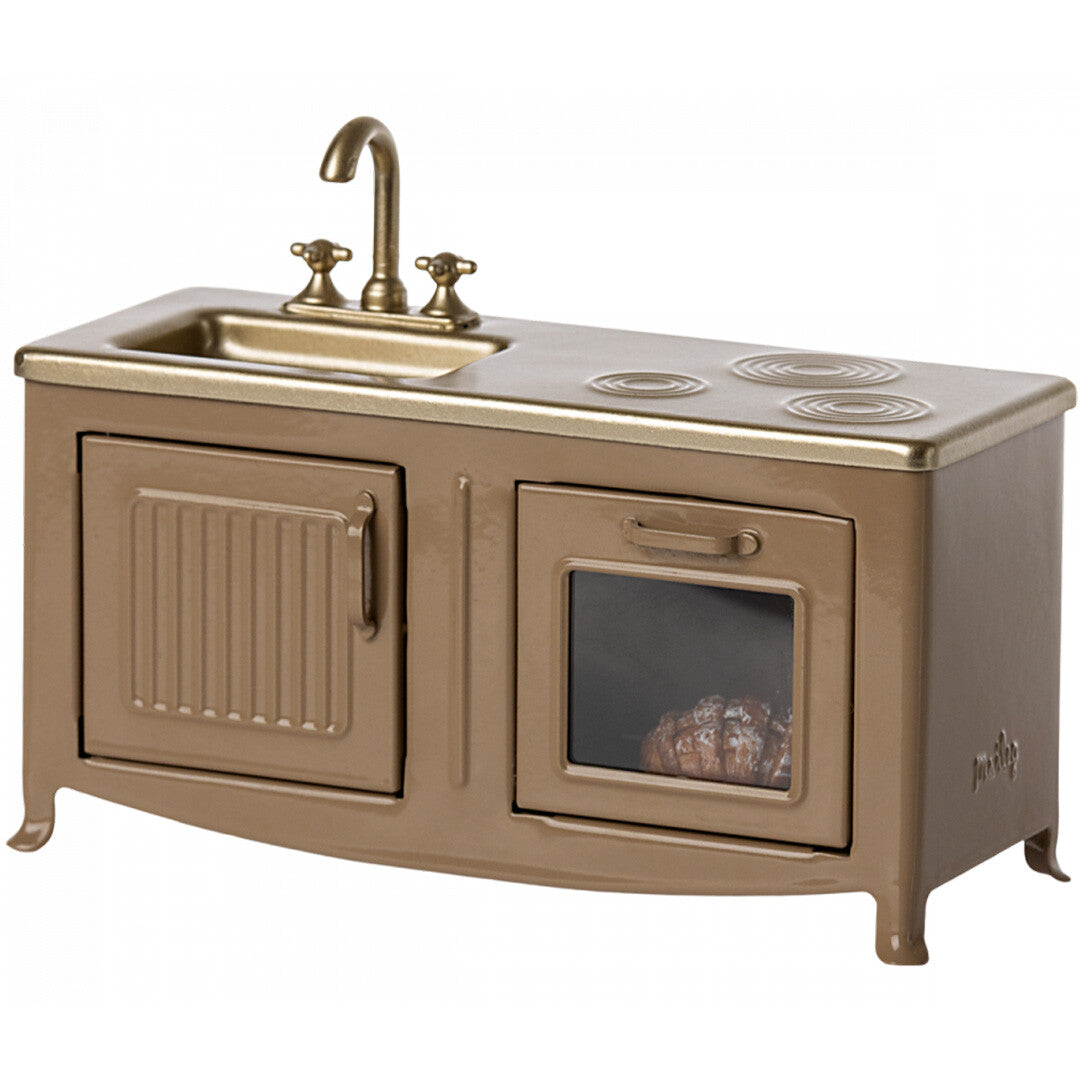 maileg poppenhuis keukenblok bruin - 7,5 cm | 11-3114-00 | 0