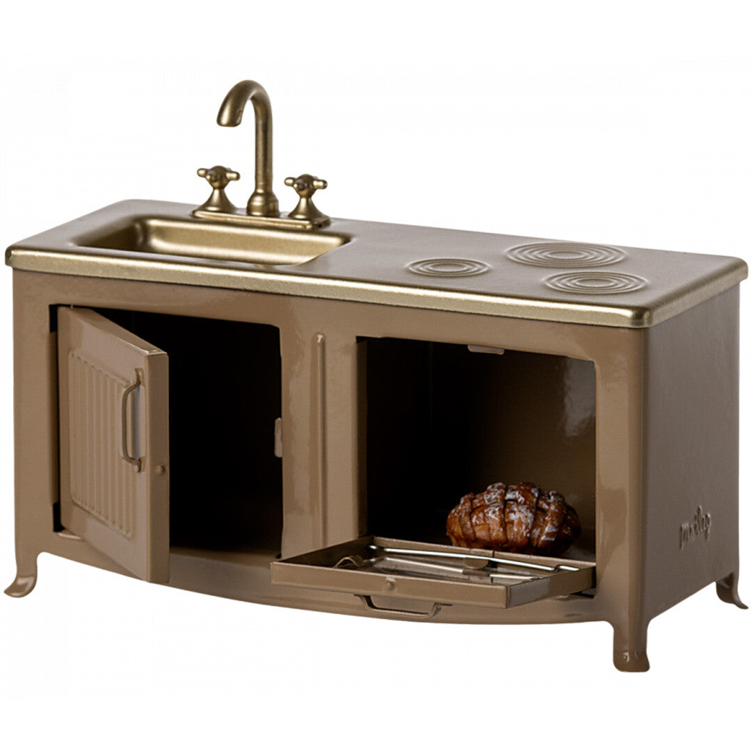 maileg poppenhuis keukenblok bruin - 7,5 cm | 11-3114-00 | 1