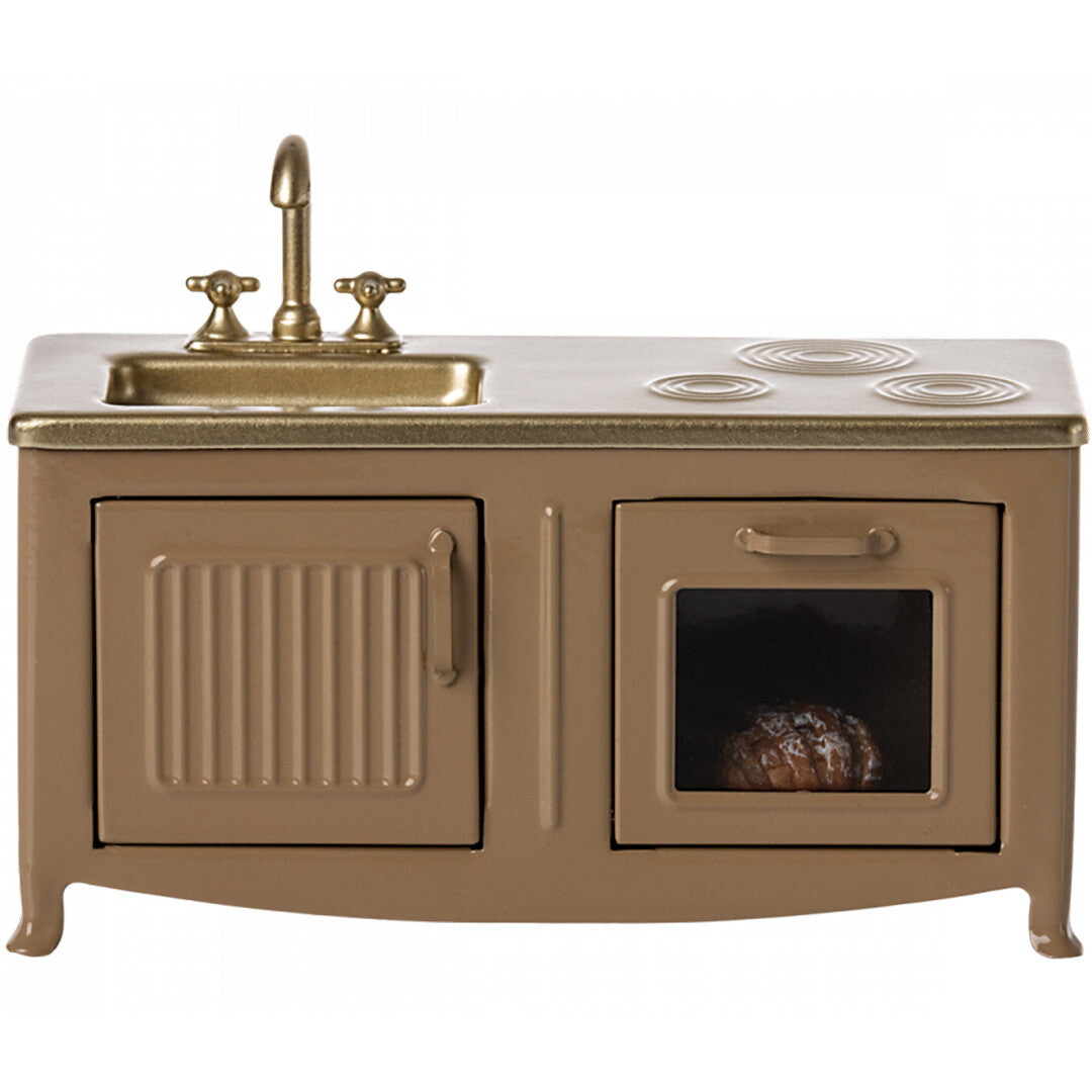 maileg poppenhuis keukenblok bruin - 7,5 cm | 11-3114-00 | 3