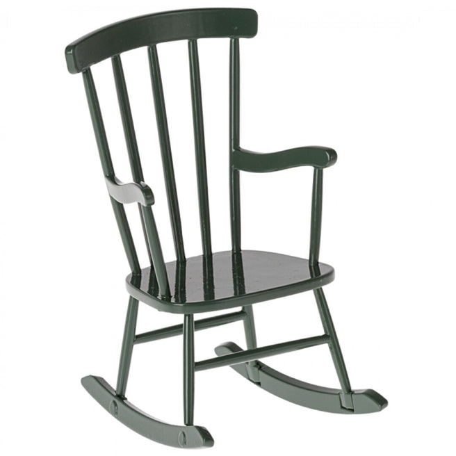 maileg poppenhuis schommelstoel - dark green - 11 cm | 11-4112-01 | 0