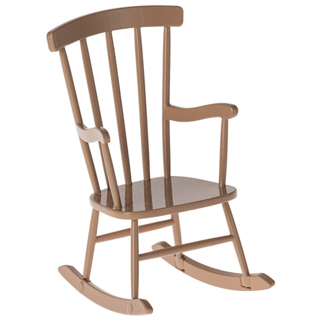 maileg poppenhuis schommelstoel - dark powder - 11 cm | 11-4112-00 | 0