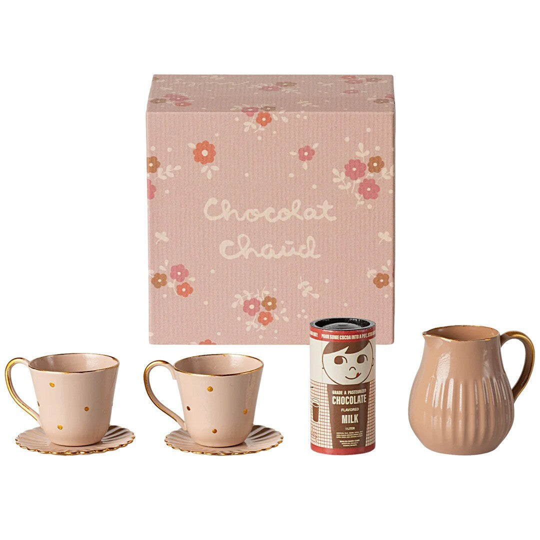 maileg poppenhuis warme chocolademelk set - 4,5 cm | 11-4122-00 | 0