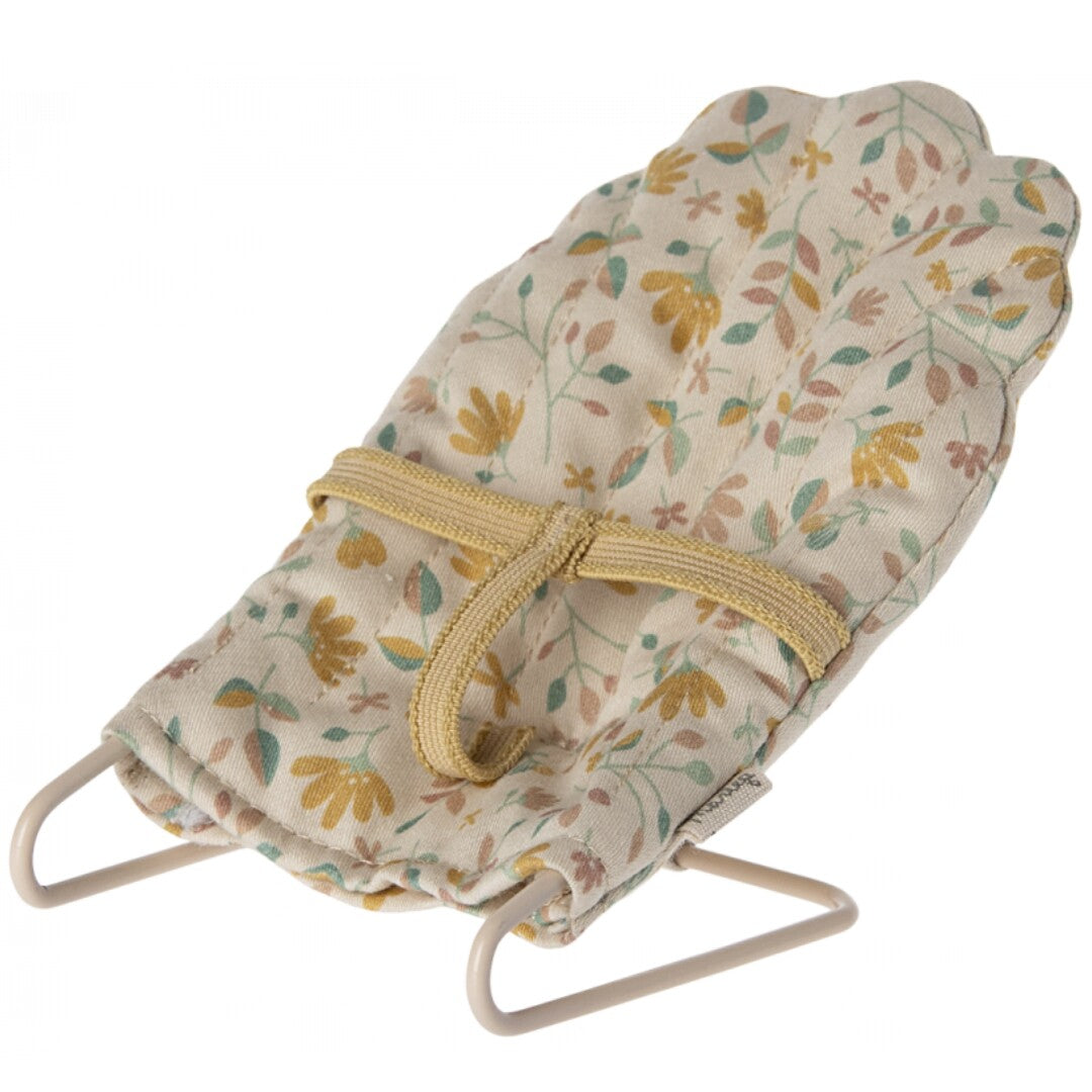 maileg poppenhuis wipstoeltje geschulpt bloemen - micro - 9 cm | 11-4402-00 | 1