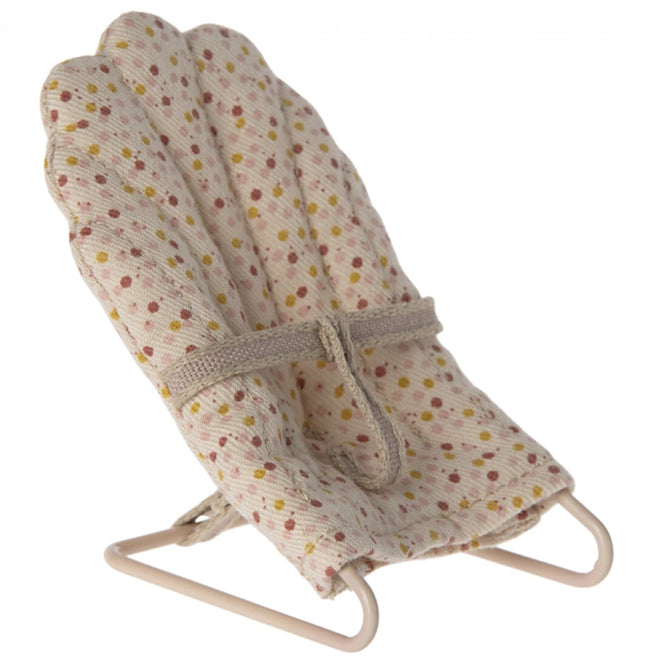 maileg poppenhuis wipstoeltje geschulpt spikkels - my - 7,5 cm | 11-4401-00 | 0