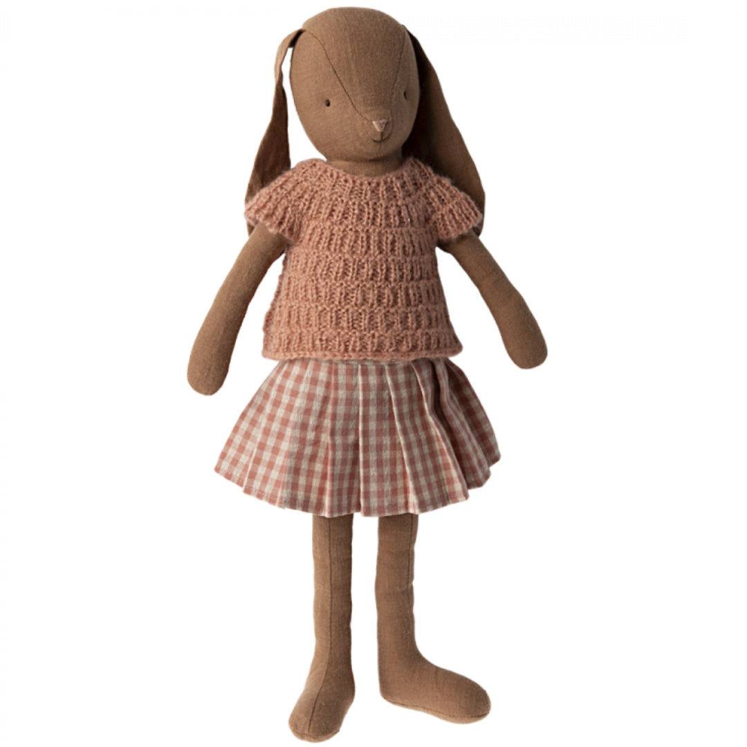 maileg poppenkleding gebreid shirt en rokje - knuffelkonijn - maat 3 | 16-4300-01 | 1