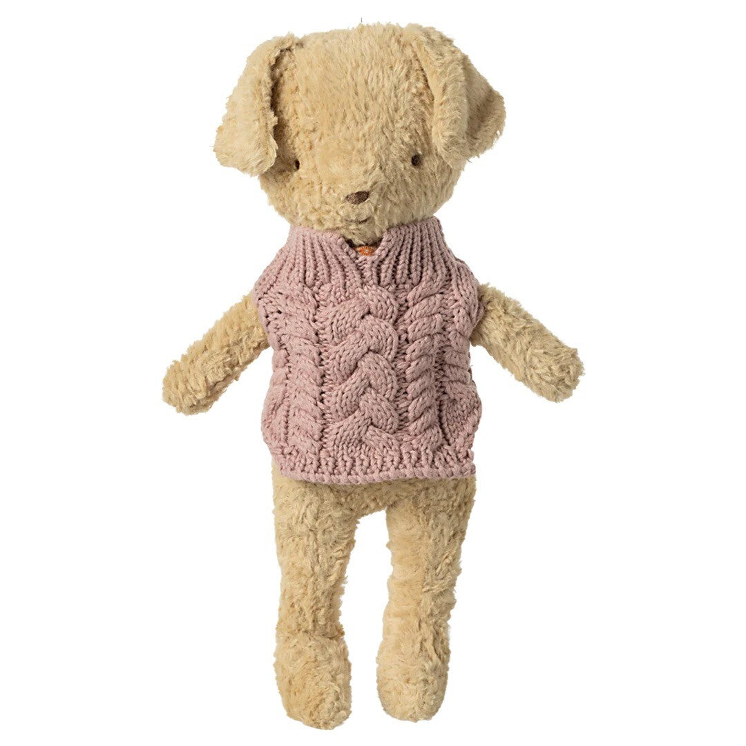 maileg poppenkleding knuffelhond - sweater - dark rose | 16-4920-02 | 1