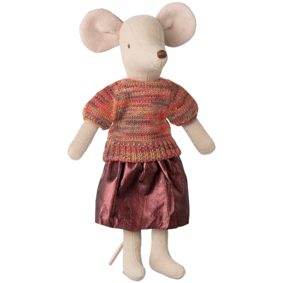 maileg poppenkleding moeder - gebreide trui en rokje - 15 cm | 17-5305-00 | 3