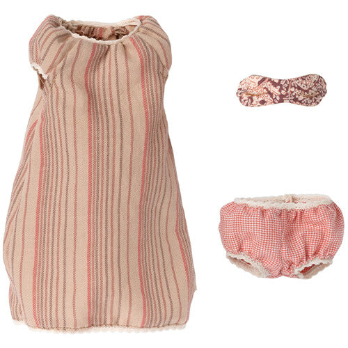 maileg poppenkleding nachtjapon - knuffelmuis - medium | 17-2400-02 | 0