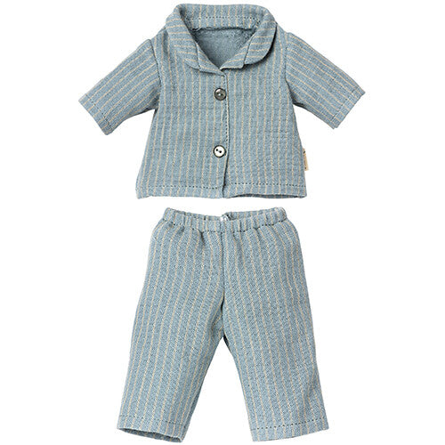 maileg poppenkleding pyjama - blauw - teddy dad | 16-1829-00 | 0