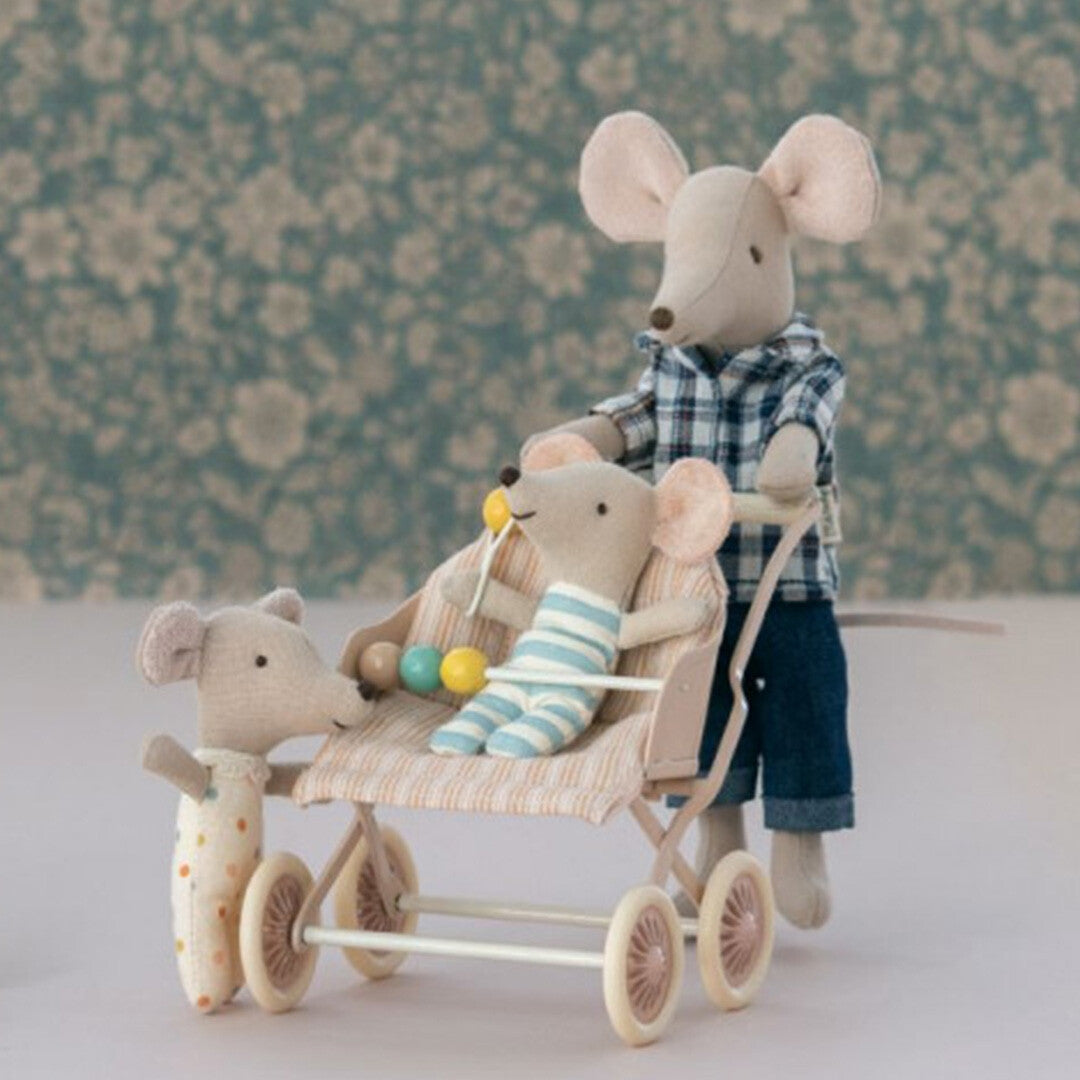 maileg poppenwagen rose - my - 9,5 cm   | 11-4104-00 | 3