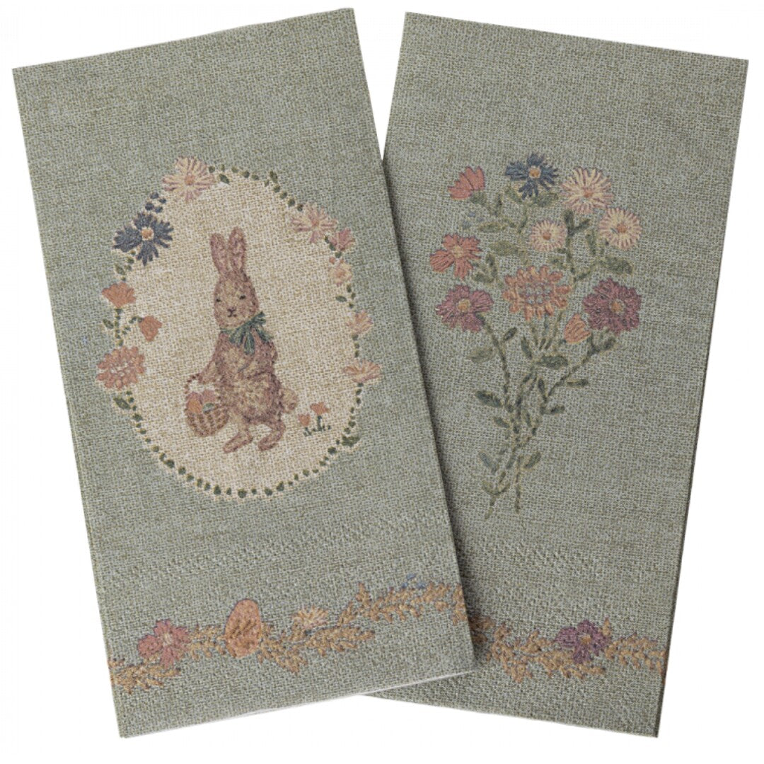 maileg servetten lapin de pâques - green - 16st | 18-4100-01 | 0