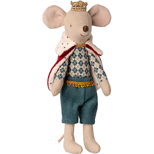 maileg knuffelmuis vader koning - 16 cm | 17-5343-00 | 0