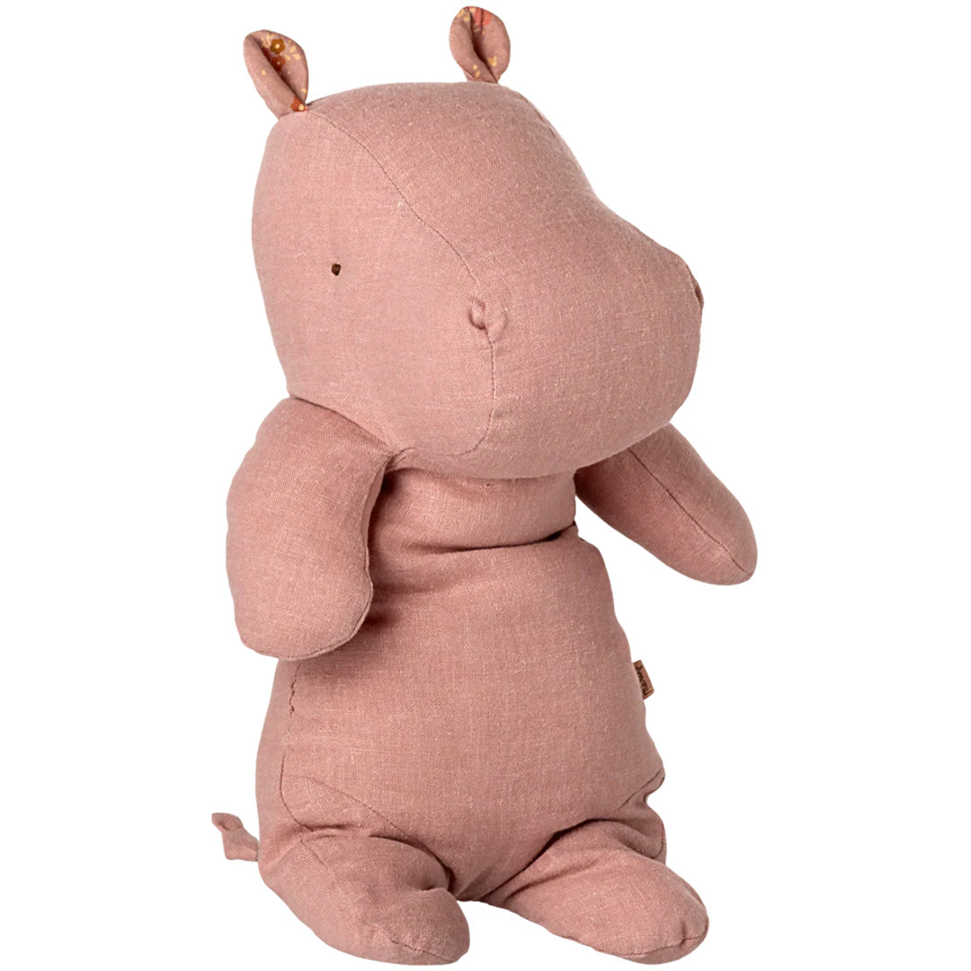 maileg knuffelnijlpaard safari friends - rose - 30 cm | 16-5617-00 | 0