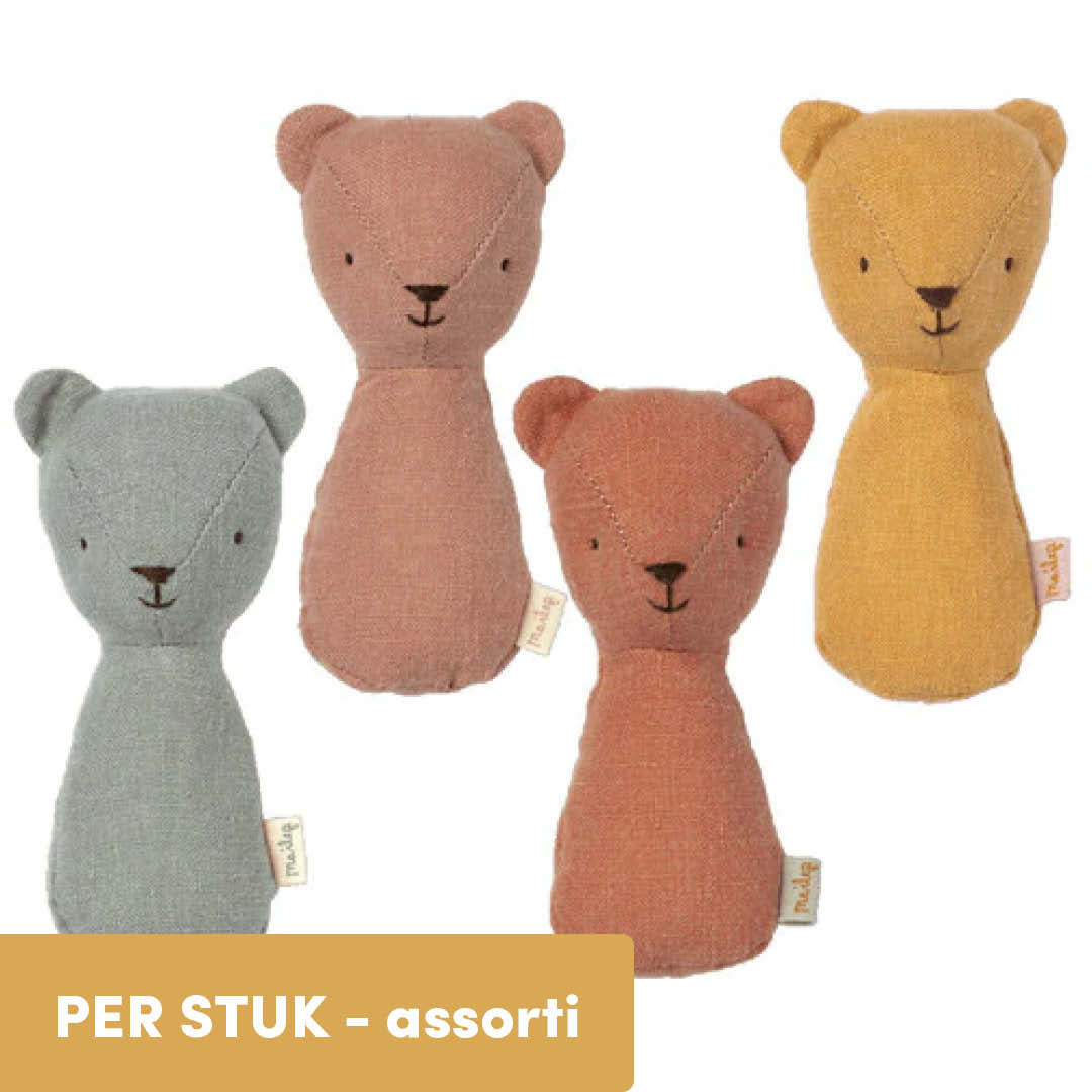 maileg knuffelrammelaar teddy - assorti | 16-1910-00 US | 0