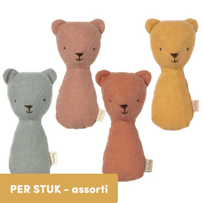 maileg knuffelrammelaar teddy - assorti | 16-1910-00 US | 0