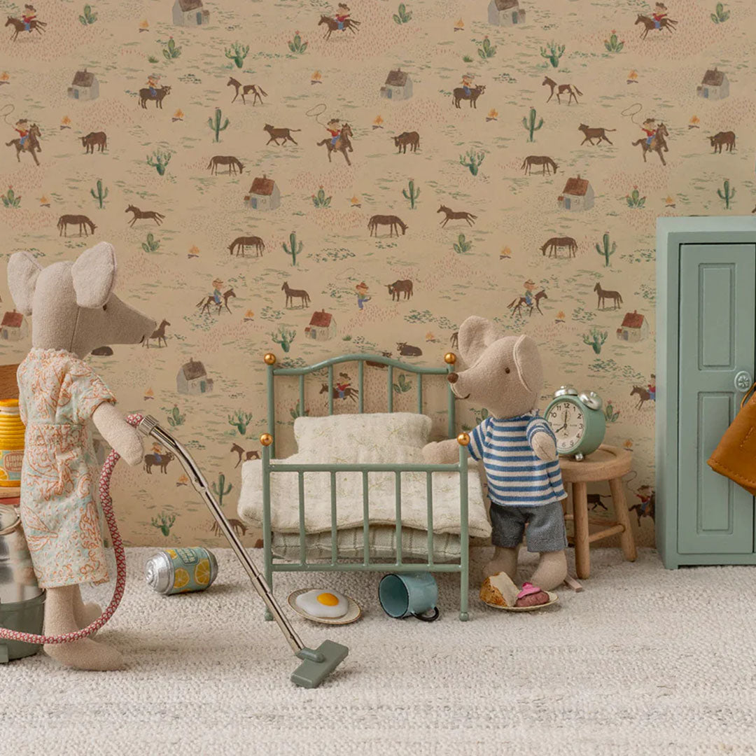 maileg vintage poppenhuisbed mint - 13 cm | 11-2118-01 | 5