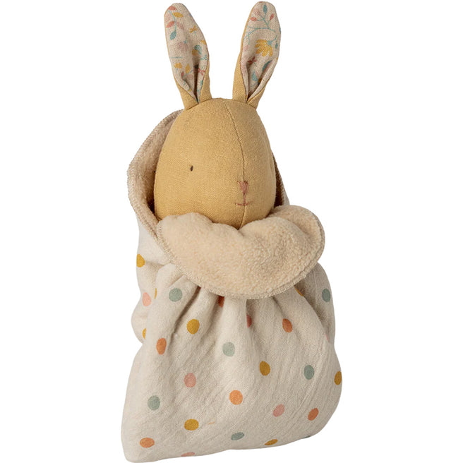 maileg knuffeldoek konijn lullaby friends - cream yellow - 17 cm | 16-6972-01 | 