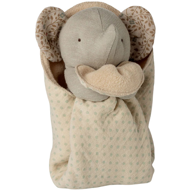 maileg knuffeldoek olifant lullaby friends - iron grey - 15 cm | 16-6971-00 | 