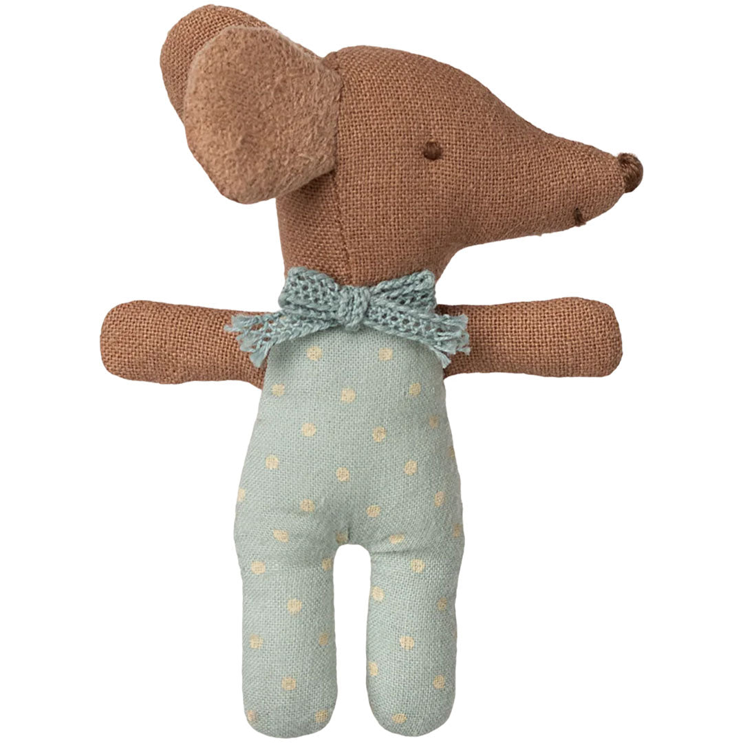 maileg knuffelmuis babymuis in luciferdoosje - blue - 10 cm | 17-5001-00 | 4