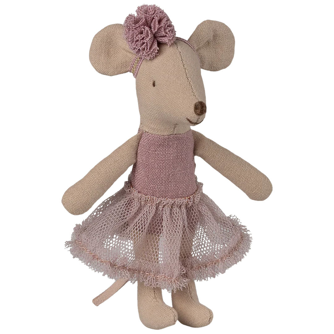 maileg knuffelmuis ballerina kleine zusje - heather - 11 cm | 17-6108-00 | 