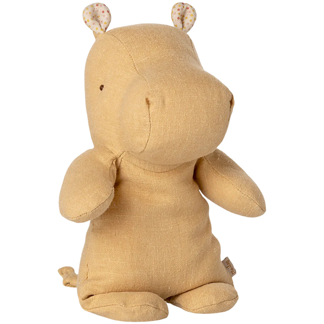 maileg knuffelnijlpaard safari friends - cream yellow - 22 cm | 16-5616-01 | 0