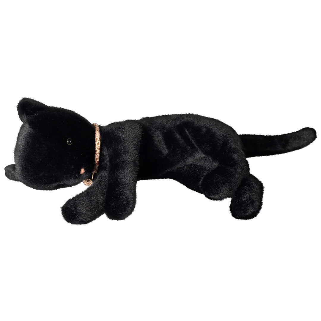maileg peluche chat sleeping kitten - noir - 37 cm