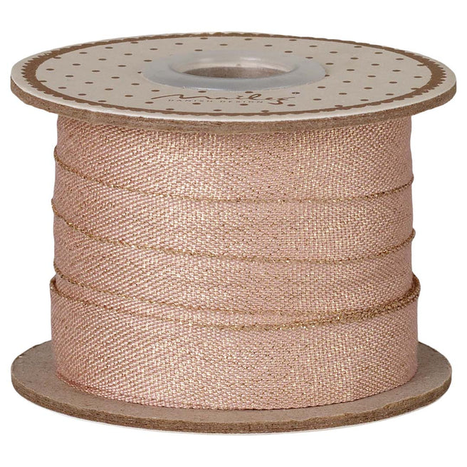 maileg lint - light rose gold - 10 m