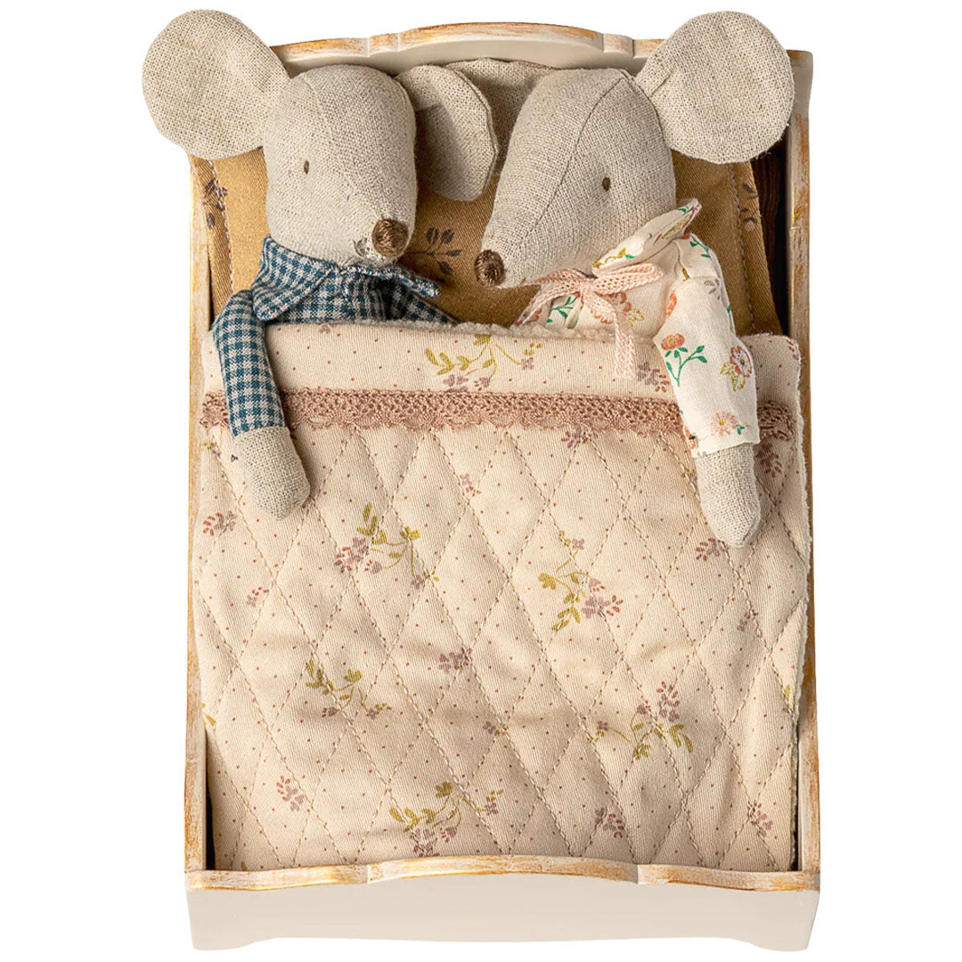 maileg poppenbed - off white - 16 cm | 11-5004-00 | 2