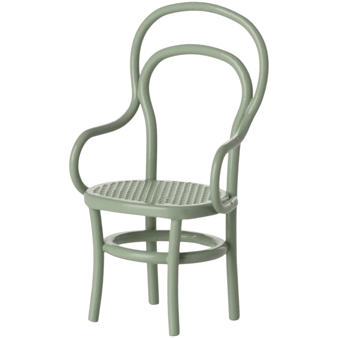 maileg poppenhuis eettafelstoel - mint - 8,5 cm | 11-5131-01| 0