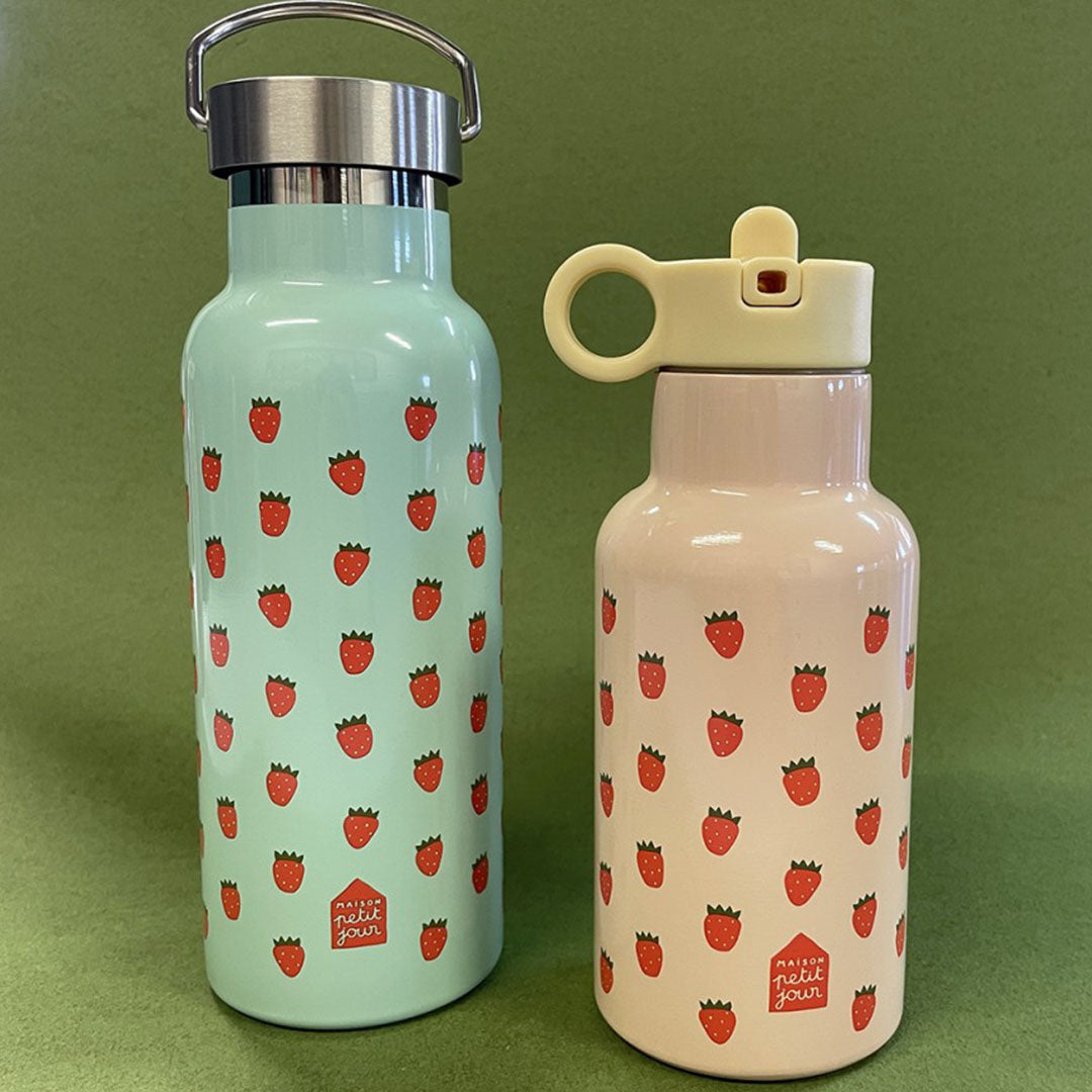 maison petit jour rvs drinkfles aardbeien - 350 ml | ST793R | 2
