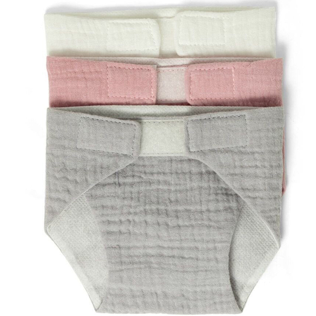 mama memo stoffen poppenluiers - 3st  | 120182 | 0