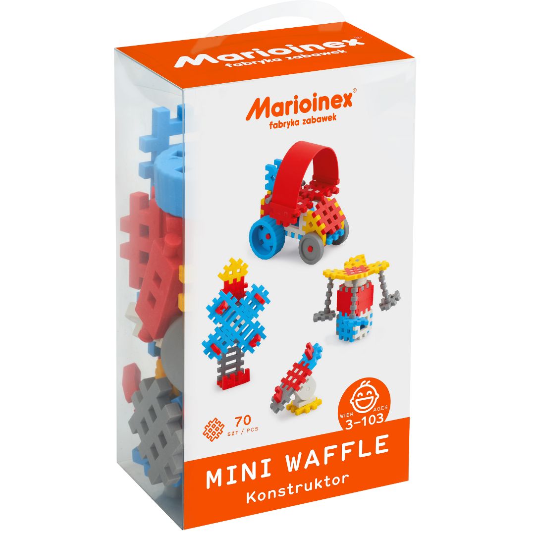 marioinex mini waffle constructor blue - 70st | 902806 | 1