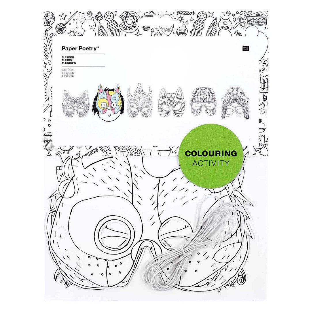 maskers inkleuren - 6 st | 99001.64.58 | 0