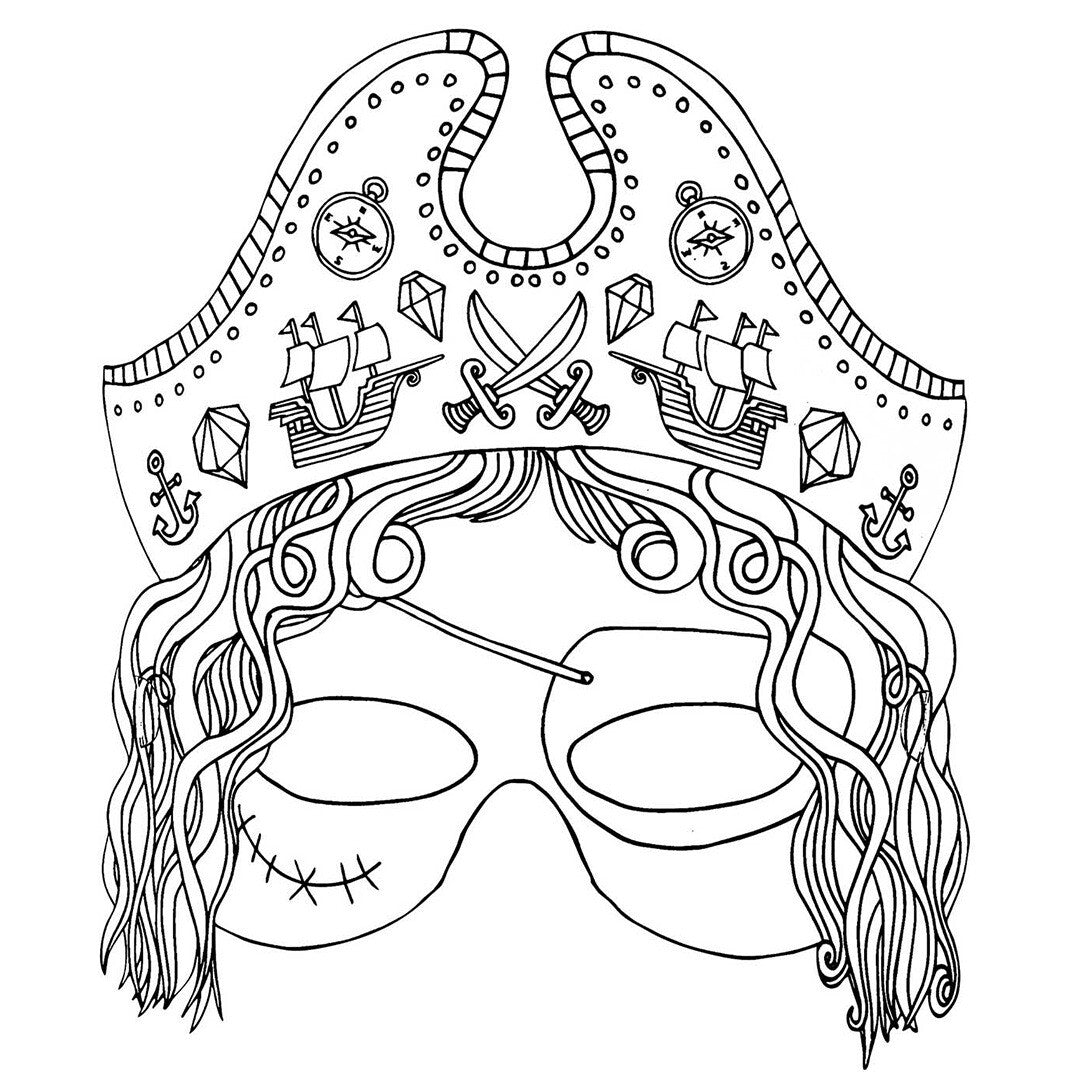 maskers inkleuren - 6 st | 99001.64.58 | 3