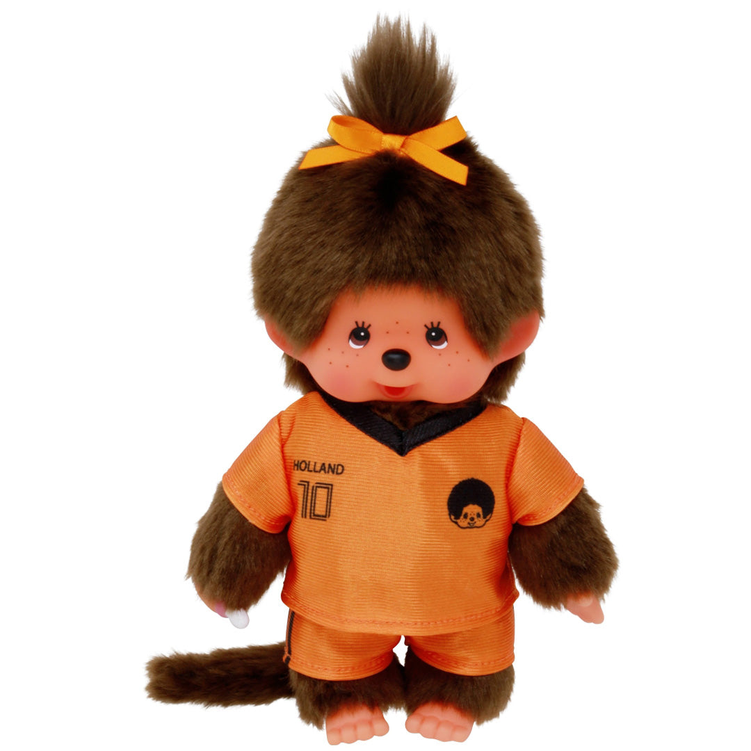 monchhichi pop meisje voetbal holland - 20 cm | MI253890 |