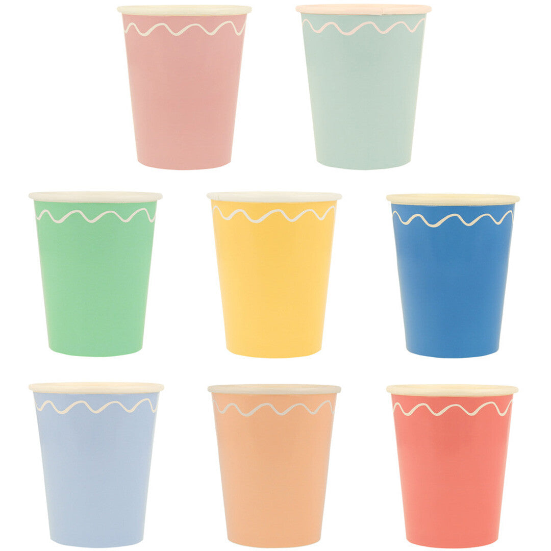 meri meri bekers meerkleurig – 8st | 274298 | 0