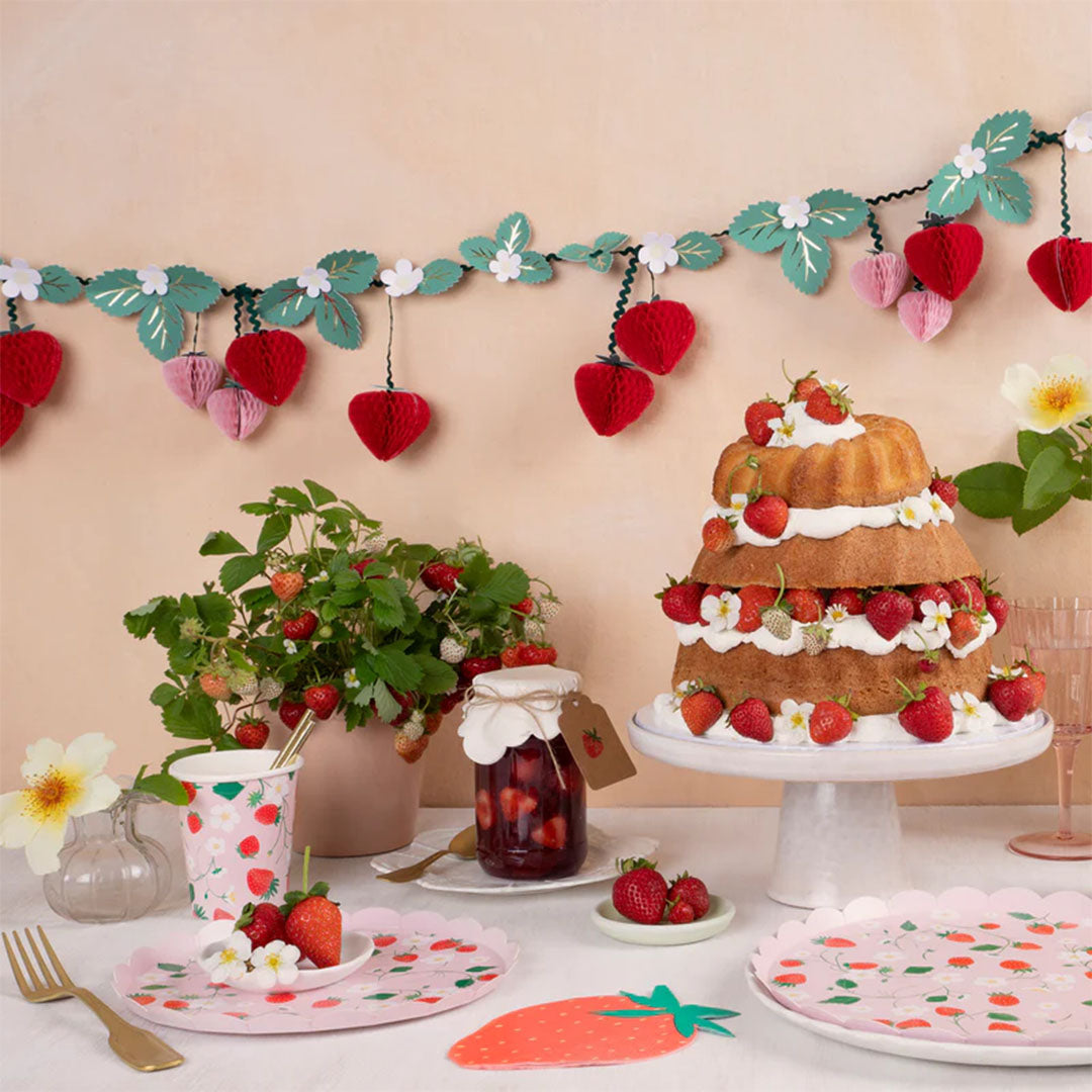 meri meri bekers strawberry - 8st | 287196 | 2