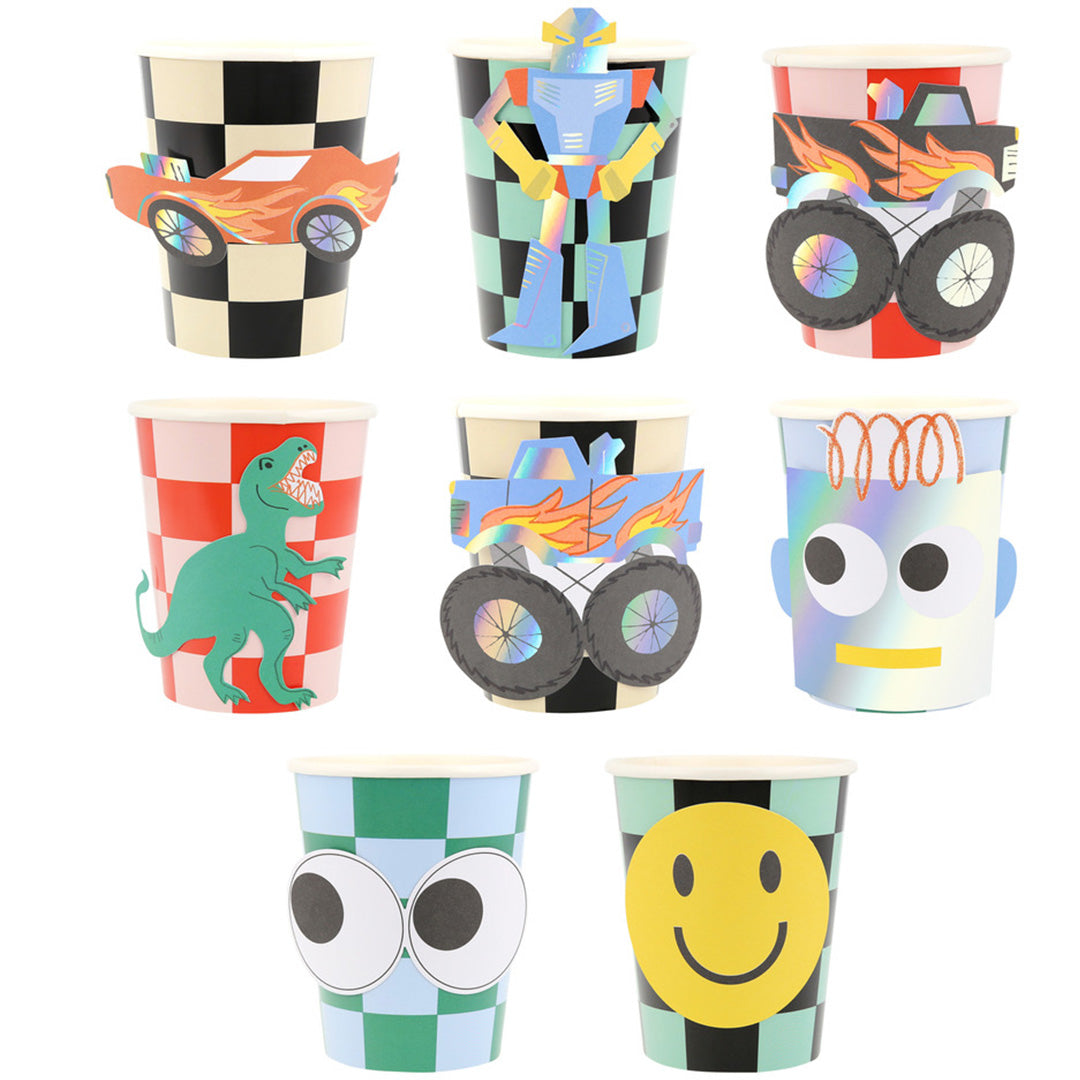 meri meri bekers toybox icon - 8st | 287394 | 0