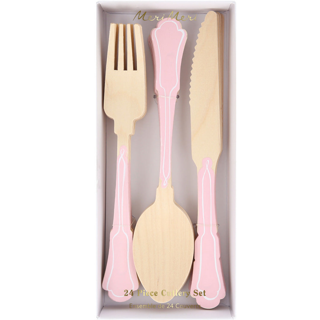 meri meri bestek elegant pink - 24st | 288888 | 1