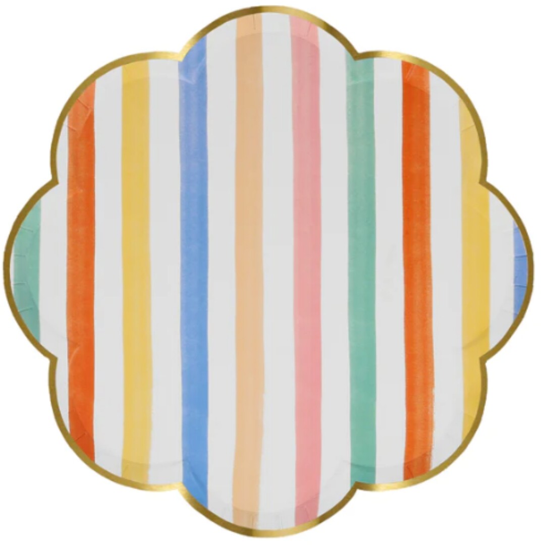 meri meri borden colourful pattern - small - 8st | 267268 | 5