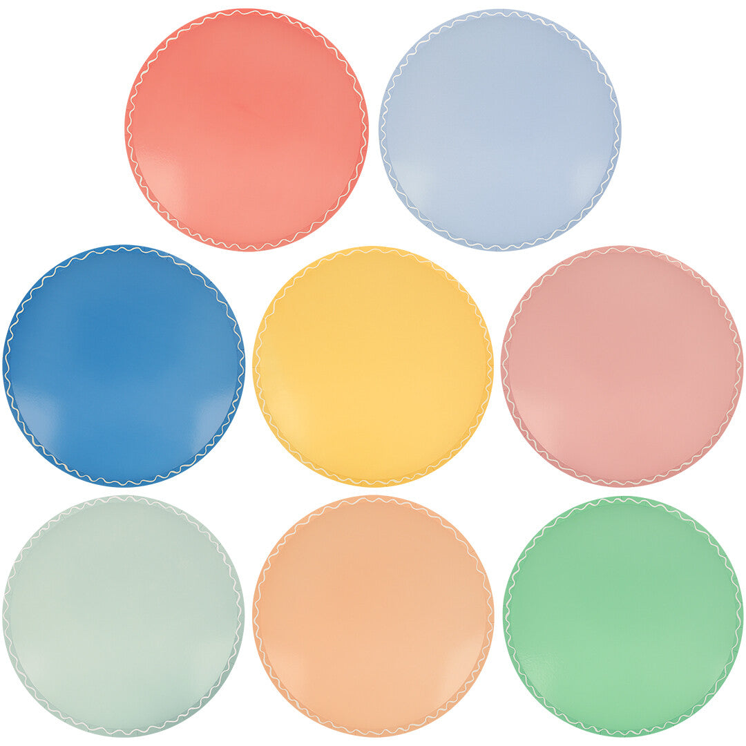 meri meri borden gekleurd - large - 8st  | 274262 | 0